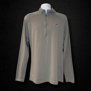 TravisMathew 1/4 Zip Gray Heather Men’s XL FCA Fellowship of Christian Athletes